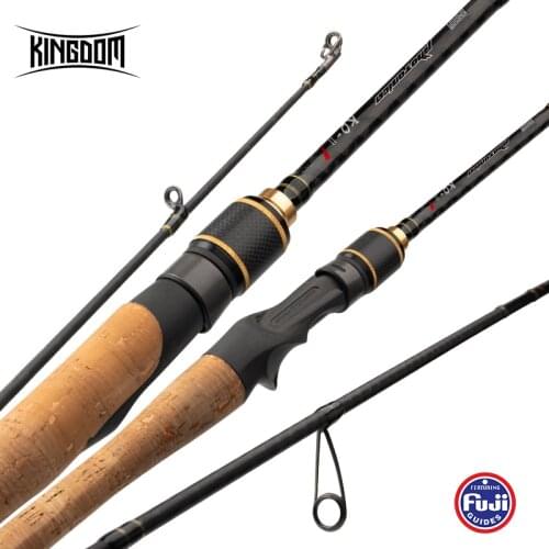 Kingdom KO-II Fishing Rods Spinning Casting All FUJI Accessories Carbon Fiber Feeder Rods Ultra Light Fishing Tackles For Bass
