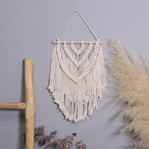 Nordic Room Wall Decoration Handmade Cotton Rope Hanging Decor Strings Crafts Boho Stylish For Kids Room Decor Wall Hanging
