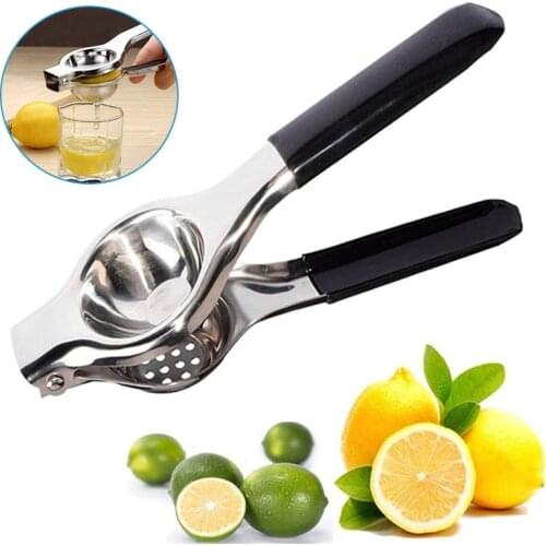 Stainless Steel Citrus Lemon Squeezer Orange Manual Juicer with Rubber Sleeve Fruits Pressing Machine Kitchen Accessories 2021