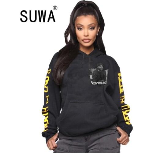 SUWA Womens Hoodies Dresses
