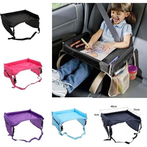 Waterproof Baby Car Seat Organizer Tray Stroller Kids Toy Food Holder Desk Children Portable Table for Car Child Table Storage