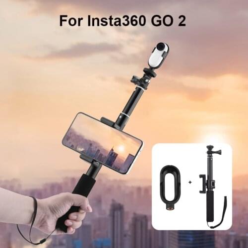 Protective Frame for Insta360 GO 2 Mount 1/4 Adapter Bracket Stabilizer for Insta360 GO2 Extension Rod Selfie Stice Phone Holder