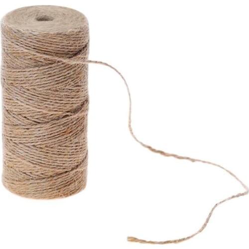 1 Roll 50m 80m 100m Jute Hemp Rope Burlap String Cord DIY Making Craft Party Wedding Gift Wrapping Cords Decor