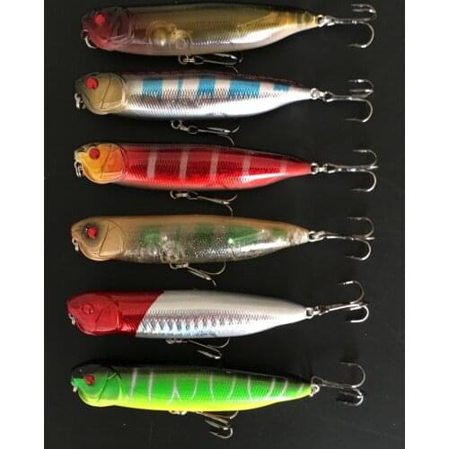1Fishing Dog Lure Hard Bait Artificial Pencil Lures Minnow Type Topwater Zigzag Sea Fishing Baits 10.5cm/11g