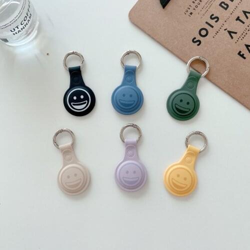 1Pcs/2021 For Apple Airtag Case Silicone Protective Sleeve Cover Keychain Airtags-tracker Silicone Case For Airtags Accessories