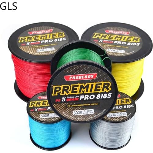 1pc 500M Multifilament PE Braided Fishing Line 8 stands Fishing Wire 15LB - 150LB