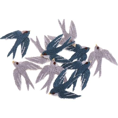 10pcs Iron-on Embroidery Animal Patches Embroidery Applique Sewing for Jackets Dress Hat Vest Jeans Backpacks Clothes