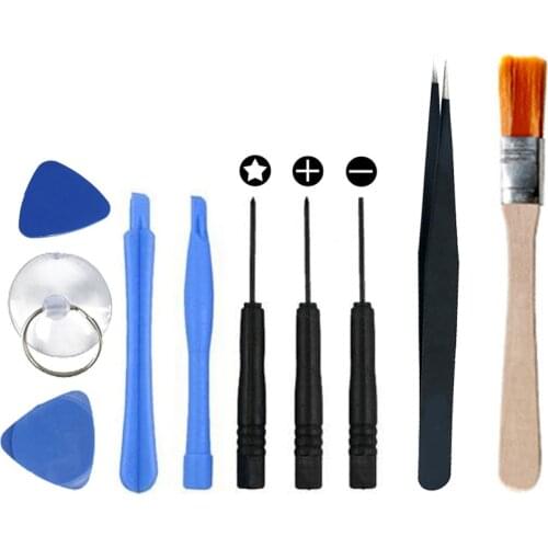 10 in 1 Phone Repair Tool Kit Pry Bar Mobile Phone Disassemble Tools Kit For IPhone Samsung PC DIY Maintenance Hand Tools Set