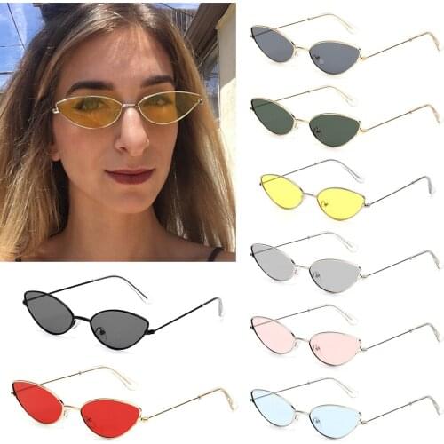 2021 Retro Ladies Cat Eye Sunglasses Women Fashion Small Frame Sun Glasses For Female Trend Glasees UV400 Protection Eyewear