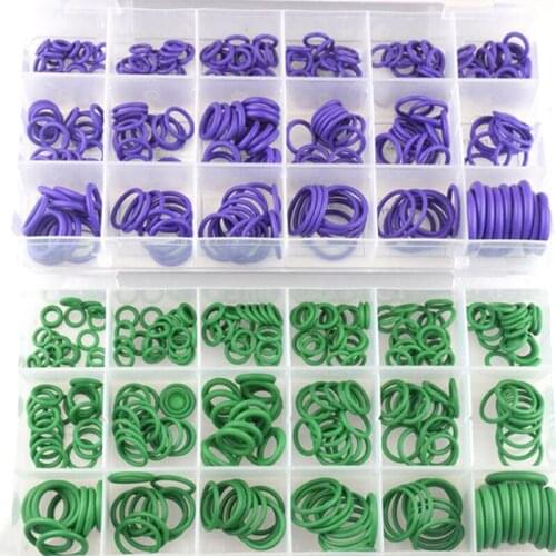 225Pcs/box Seal O-ring R134a Gaskets Sets Car Air Conditioning Rubber Washer Assortment Box Set