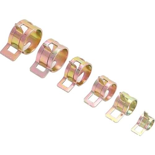 60Pcs Auto Car Spring Clip Fuel Oil Water Hoes Pipe Tube Clamp Fastener 6 Sizes