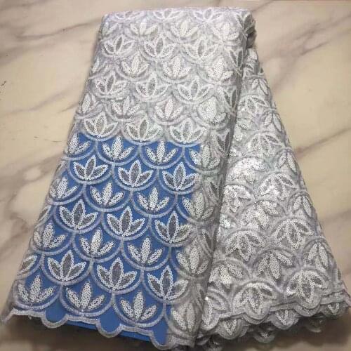 Hot Selling Fashion African Dry Lace cotton Swiss Voile Lace In Switzerland Dubai Style High Quality Lace Dubai Fabric 5yards