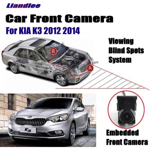 Car Front LOGO Grill Camera For KIA K3 2012 2014 Not Reverse Rearview Parking Camera Wide Angle