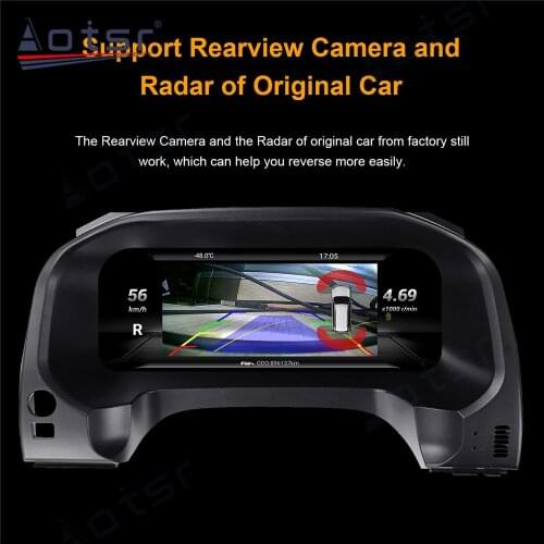 Car LCD Cluster instrument HD multimedia dashboard Modification For TOYOTA LAND CRUISER Prado 150 2010 -20 GPS navigation player