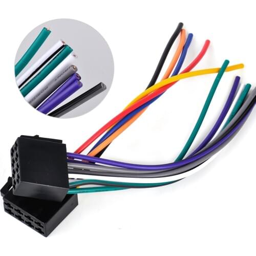 Beler ISO Wire Harness Female Adapter Connector Cable for Car Stereo System For VW Golf Beetle Audi A3 A4 A5 Mazda3 Hyunda