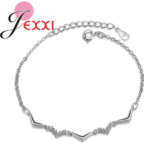 925 Sterling Silver Bracelet with Shiny Crystal New Fashion CZ Women Bracelets For Women Birthday Gift Bijouterie