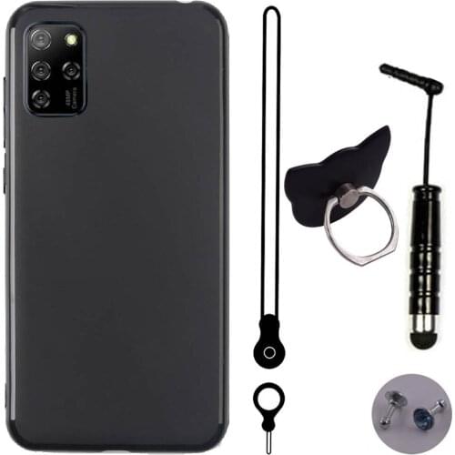 ITien TPU Silicone Protective Cover Phone Case For Elephone E10 6.5 inch Lanyard Ring Pen Gel Shell Etui Skin