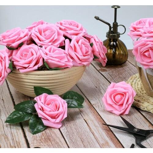 Home Decor 30PC Artificial Foam Flower Fragrance Sheet Holiday Decoration, Party, Wedding Home Decoration, Carton Packaging