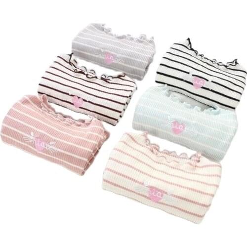 Girls bottomed t-Shirt Top kids girls Long Sleeve embroidered fungus edge tees clothes girls cotton tees P5226