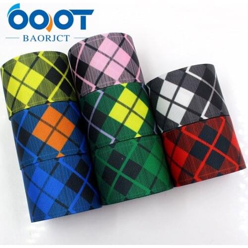 I-19330-838 1-1/2'' 38mm lattice printed grosgrain ribbon 10yds DIY handmade bows gift packaging party decoration accessories