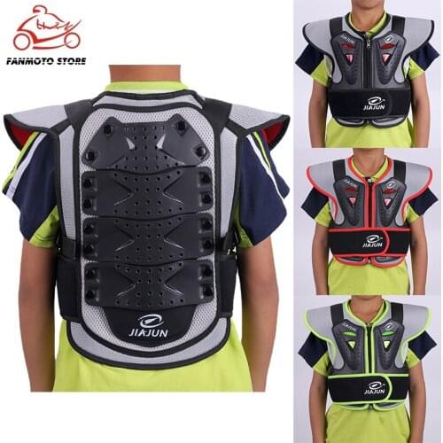Childrens Professional Back Protection Vests Motocross Ski Skating Back Support Kids Motorcycle Protective Gear Back Support