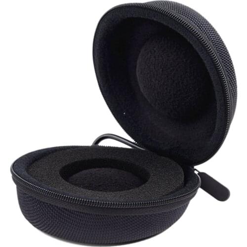 Watch Travel Case, Single Watch Box, with Zipper for Storage, Cushioned Round Portable Watch Case, for Wristwatch & Smart Watch