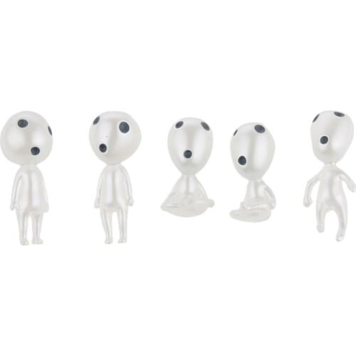 New Arrivals 5 Pcs Luminous Tree Elves Movie CharacterMiyazaki Cartoon Princess Mononoke Action Figure Children Toys Kids Gift