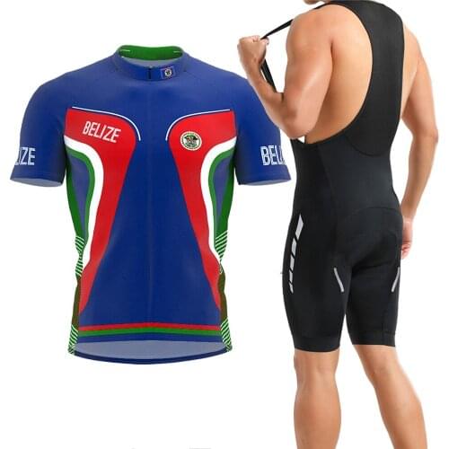 Classic Retro Belize Mens Pro Team Cycling Jersey Set Summer Breathable Short Sleeve Bicycle MTB Outdoor Wear Bike Clothing