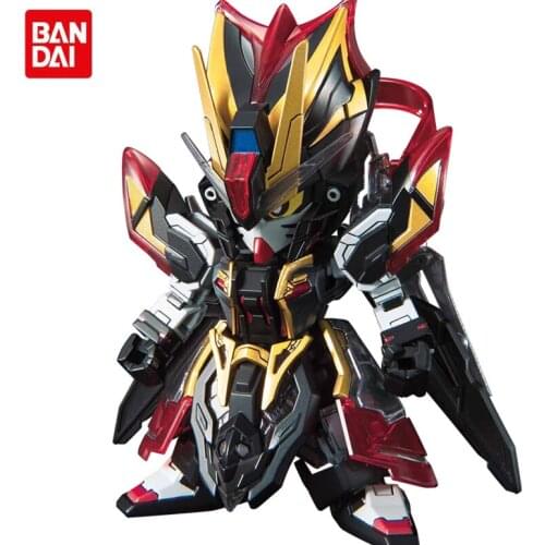 Bandai Assembled Gundam Anime Model Three Kingdoms Chuang Jie Chuan SD BB Warrior Q Version Xun Yu Strike Noir Figure Robot Toy