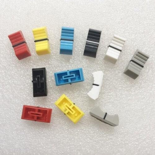 60pcs/lot L24mm W11mm H10mm mixer fader cap direct sliding potentiometer disc player knob wide mouth / 8mm hole