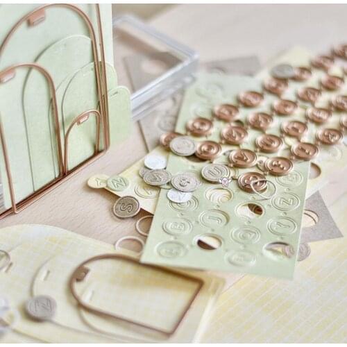 New Letter circle decoration metal Cutting Dies Stencils DIY Scrapbooking Paper/photo Cards Embossing Dies