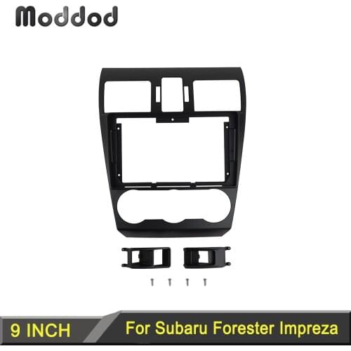 9 Inch Radio Fascia fit for SUBARU FORESTER IMPREZA XV CROSSTREK WRX LEVORG Stereo GPS DVD Player Panel Dash Mount kit Frame
