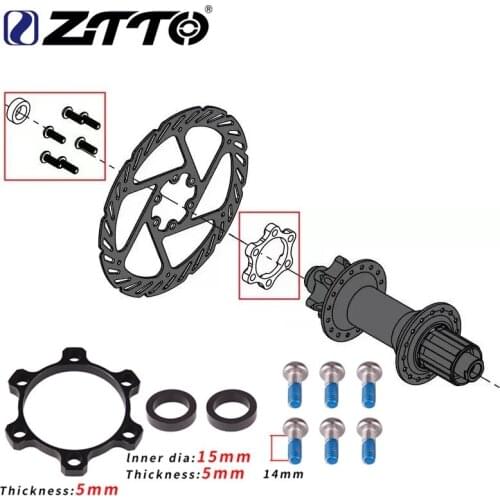ZTTO Boost Hub Adapter Change 100x15 to 110x15 142x12 to 148x12 110 148 Boost Hub Spacer Washer 6 Bolt standard Thru Axle 15mm