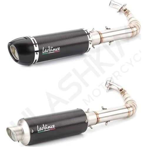 Motorcycle Full Exhaust System Front Pipe Muffler Slip On For YAMAHA ZUMA Cygnus X Smax BWS 125 150 X BWS125 ZUMA125 Exhaust