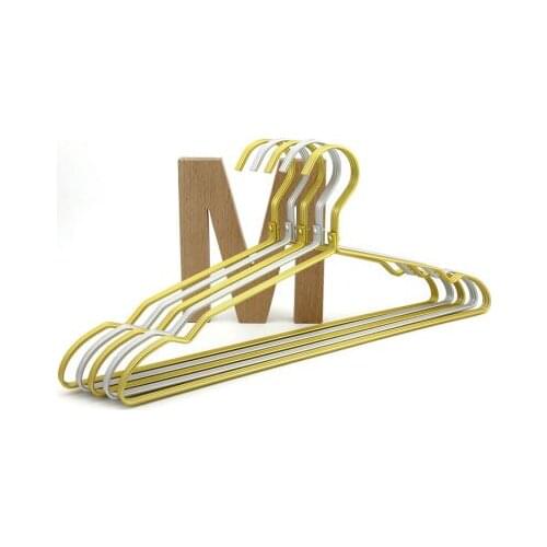 Sainwin 5pcs/lot 40cm Aluminum Alloy clothes rack clothes store display rack home dry-wet dual-purpose adult metal hanger