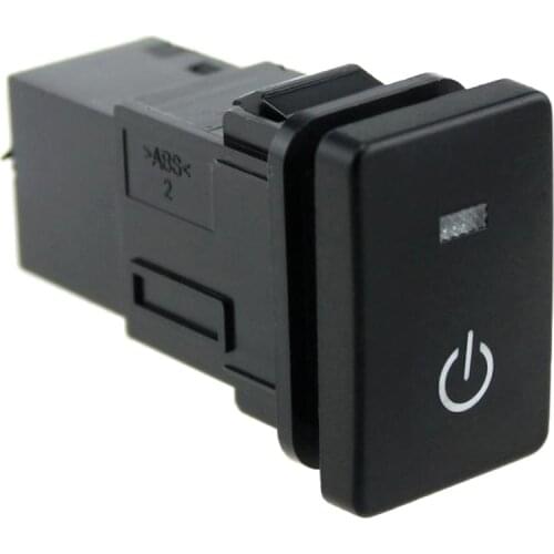 Waterproof 12V 4 Pole Push Button Switch With Starting Pattern For Toyota