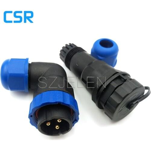 SD20TA-ZP, 3 pin waterproof connector ,IP67, LED panel mount connector, Electric power cable connector, plug connectors
