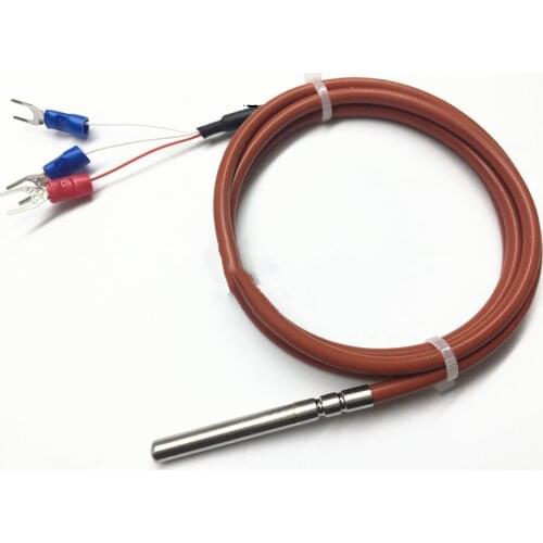 Waterproof Pt1000 temperature sensor silicone wire shield cable