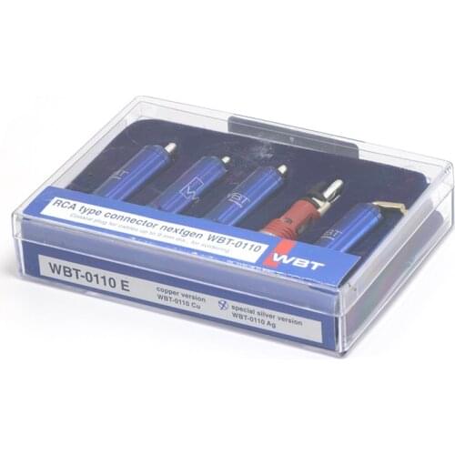 HI-END WBT-0110AG Silver Plated RCA Audio Plug hifi rca plug audio video RCA connector plug