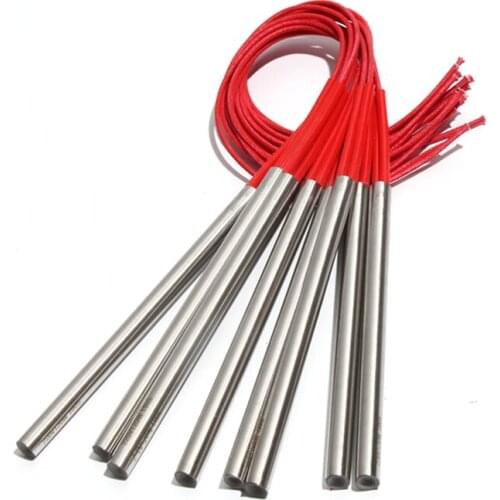 10PCS 9.5mm 190~220mm 201SUS Cartridge Heater 110/220/380V Single Head Heating Tube 450/460/500/520W Resistance Element