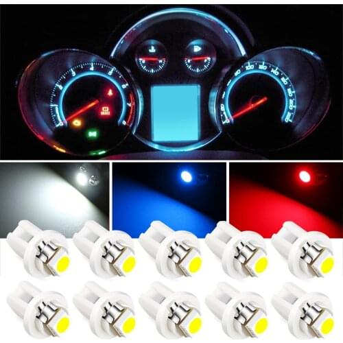 10x T5 B8 5D Led Bulb Car Interior Lights Instrument Lamp for KIA RIO ceed Hyundai Tucson Creta Kona Solaris Accent Elantra