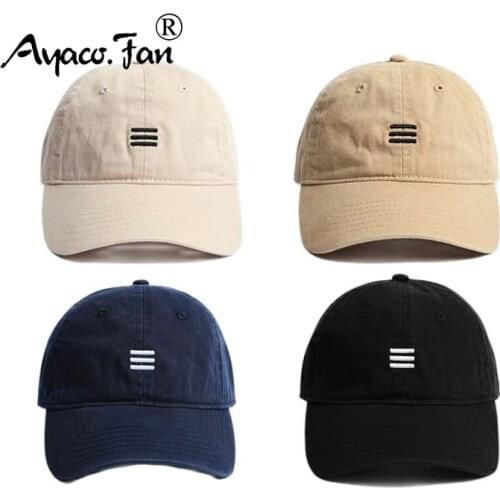 Women Men Baseball Cap Three Strip Embroidered Cotton Solid Snapback Unisex Sunhat Outdoor Sports Hip Hop Baseball Hat Casquette