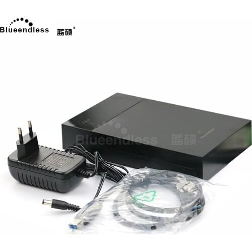 Blueendless hdd box 3.5''plastic hard drive enclosure 3.5'' hdd caddy high speed USB 3.0 hard case 3.5 with AC charger plug