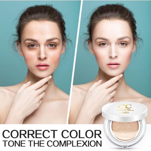 Brand LAIKOU Air Cushion Isolation CC concealer Cream Cosmetic Moisturizer Make Up Oil Control Hyaluronic Acid Whitening Makeup