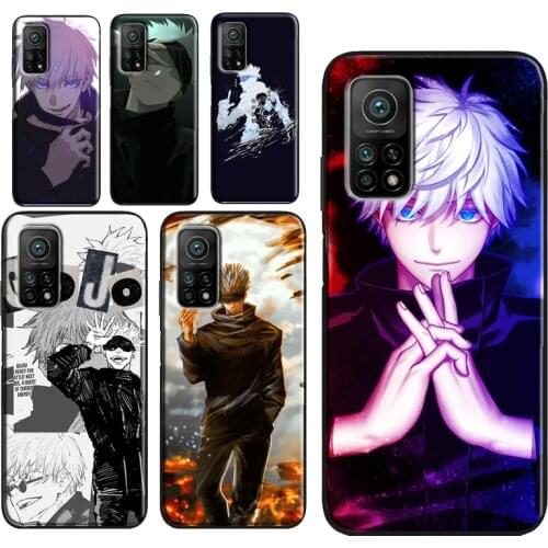 Jujutsu Kaisen Satoru Gojo Phone Case For POCO X3 Pro M3 F2 F3 Cover For Xiaomi Mi 11 Ultra 9T 10T Pro Note 10 Lite