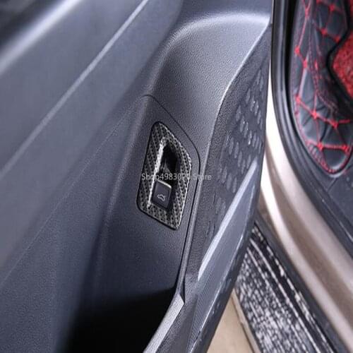 For Atlas Teramont 2017 2018 2019 2020 ABS Matte and Carbon fibre Car inner speaker audio Horn switch Cover Trim accessories