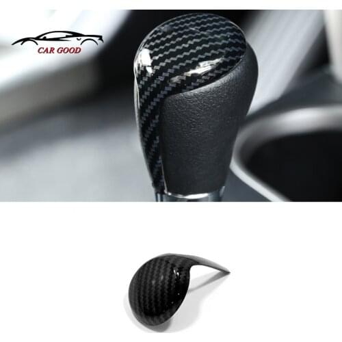 For Toyota RAV4 Corolla E170 2014 15 16 17 2018 Accessories ABS Carbon fiber Car gear shift lever knob handle Cover trim Styling