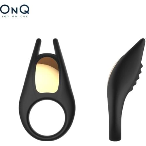 Two in One Penis Ring Vibrating Chastity Sex Toys Cock Rings for Men Couple Sex Vibrator Ejaculation Delay Clit Clitoris Nipple