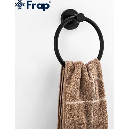 Frap Stainless steel ring wall mount towel ring bathroom accessories bath towel holder bath hardware F30204