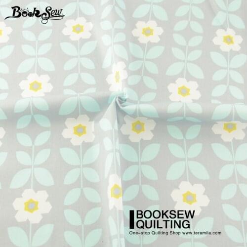 Booksew Telas Textile Fabric Meter Dolls Sunflower Design Gray 100% Cotton Twill Fabric Floral Patchwork Sewing Crafts Quilting